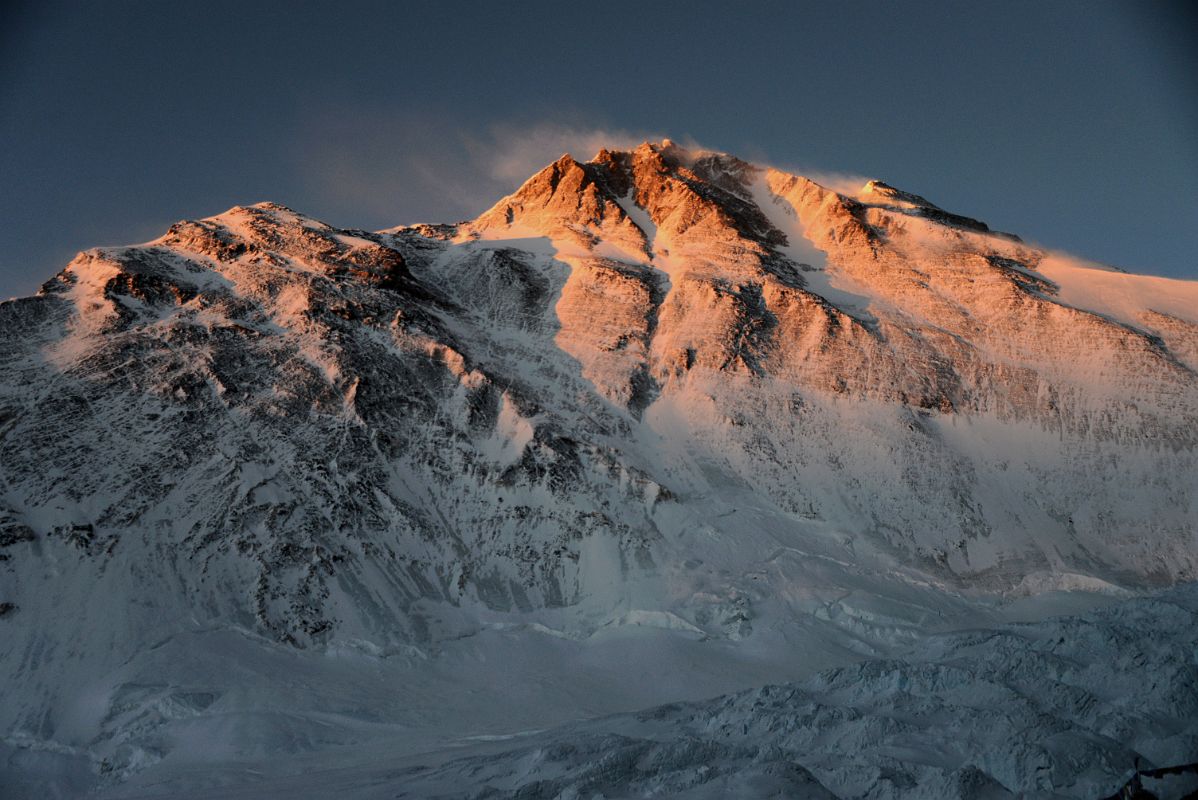 18 Sunrise On The Northeast Ridge The Pinnacles And Mount Everest North Face From Mount Everest North Face Advanced Base Camp 6400m In Tibet